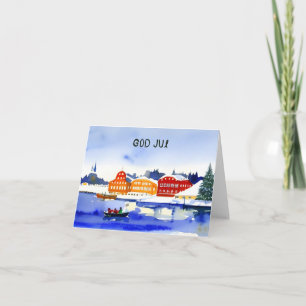 God Jul, svenska julen Kort