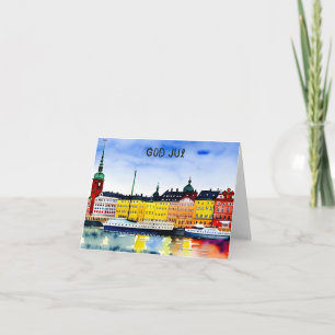 God Jul, svenska julen Kort