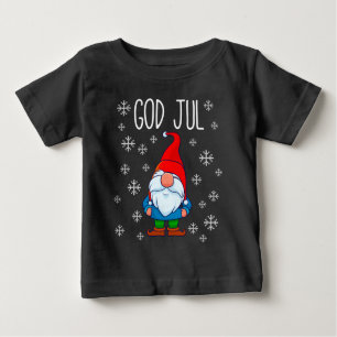 God Jul, Svenska Tomte Gnome, Skandinaviskt Merry T Shirt