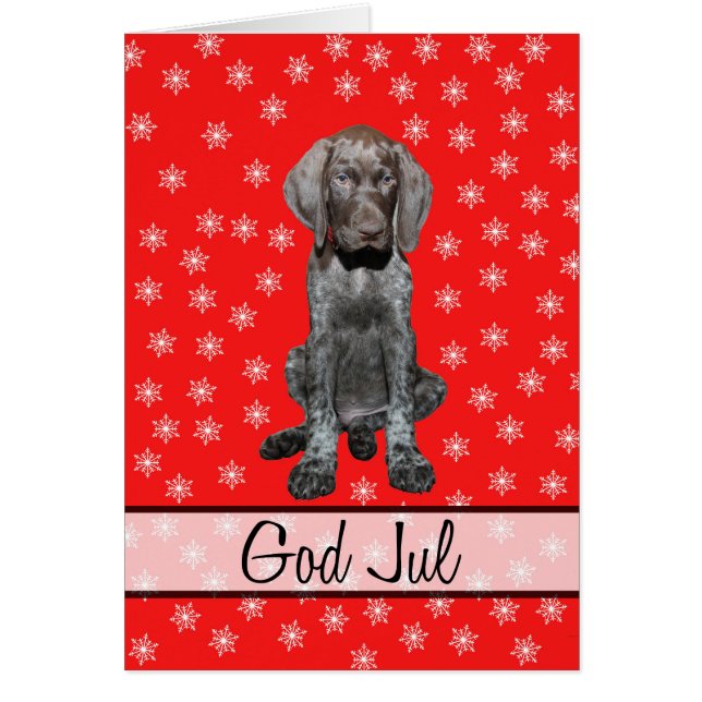 God Jul Swedisch-julkort Hälsningskort (Framsidan)