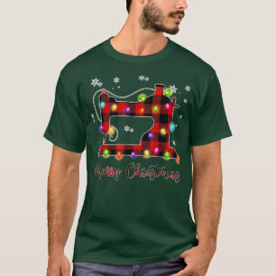 God jul Syning Maskin Julafton Light Träd Red T Shirt