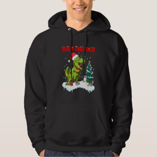 God Jul T Rex Dinosaur Tomte Pyjamas Hoodie