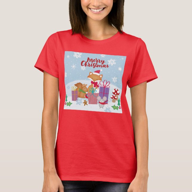 God jul T-Shirt (Framsida)