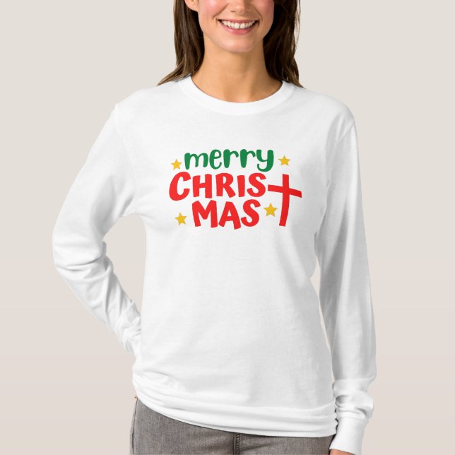 God jul T-Shirt (Framsida)