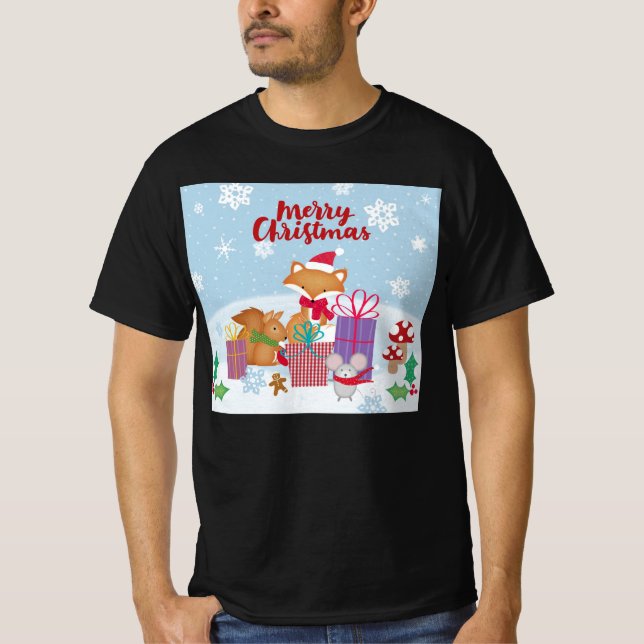 God jul T-Shirt (Framsida)