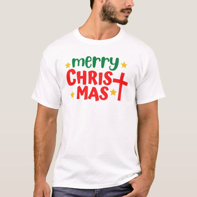 God jul T-Shirt (Framsida)