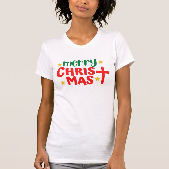 God jul T-Shirt (Framsida)