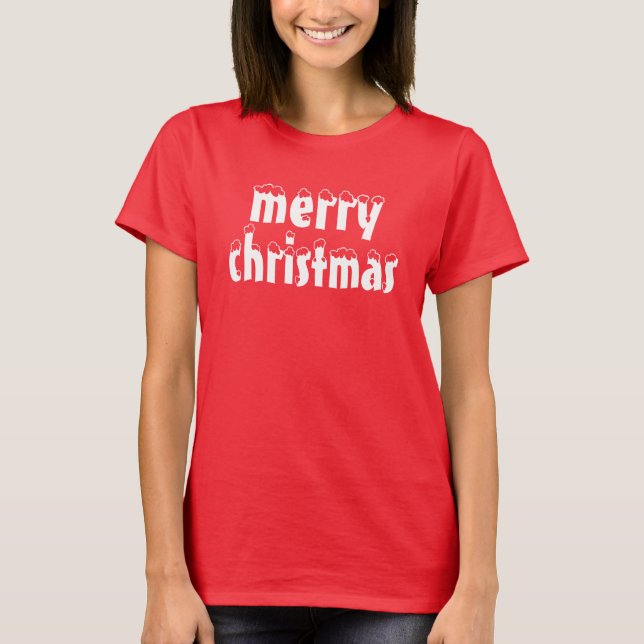 God jul t shirt (Framsida)