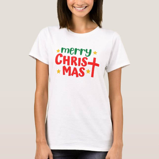 God jul t shirt (Framsida)