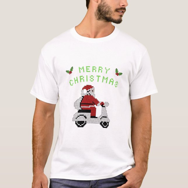 God jul T-Shirt: Festive Helgdag T Shirt (Framsida)