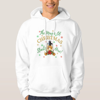 God jul T-Shirt Hoodie - Glowing Lantern