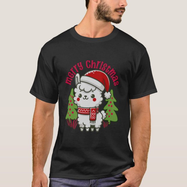 God jul T-shirt, Julgran T Shirt (Framsida)