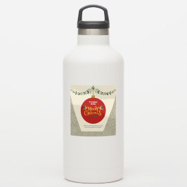 God jul & Tack Helgdag Sticker Klistermärken