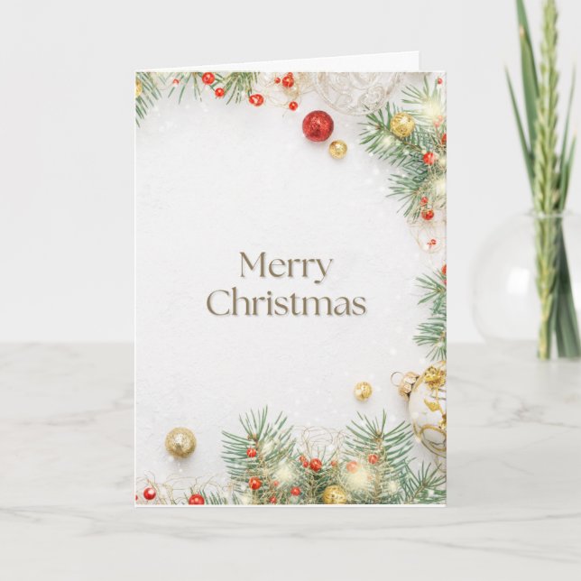 God jul tack kort (Framsida)