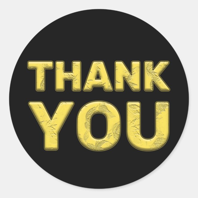 God jul Tack Sticker! Runt Klistermärke (Framsida)