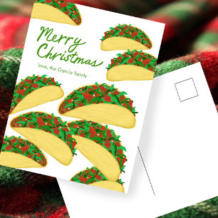 GOD JUL Taco Avalanche Delicious Anpassningsbar Vykort
