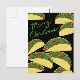 GOD JUL Taco Avalanche Delicious Helgdag Vykort