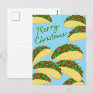 GOD JUL Taco Avalanche Delicious Helgdag Vykort