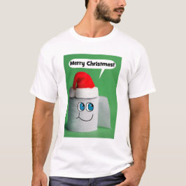 God jul Talking Roll of Toilet Papper T Shirt