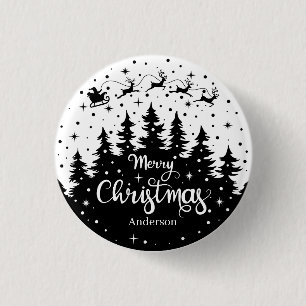 God Jul Tall Jul Tomte Ren Släd Knapp