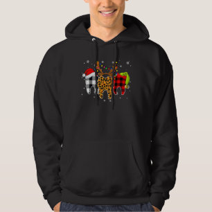 God Jul Tand Kostym Tandläkarassistent Xma Hoodie