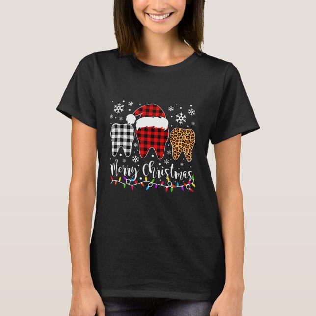 God jul tandassistenten Teeth Buffalo Pla T Shirt (Framsida)