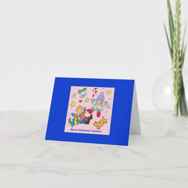 God jul Teacher Helgkort (Framsida)