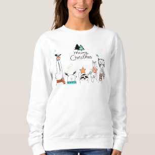 God jul Tecknad Animals HELGDAGAR T Shirt