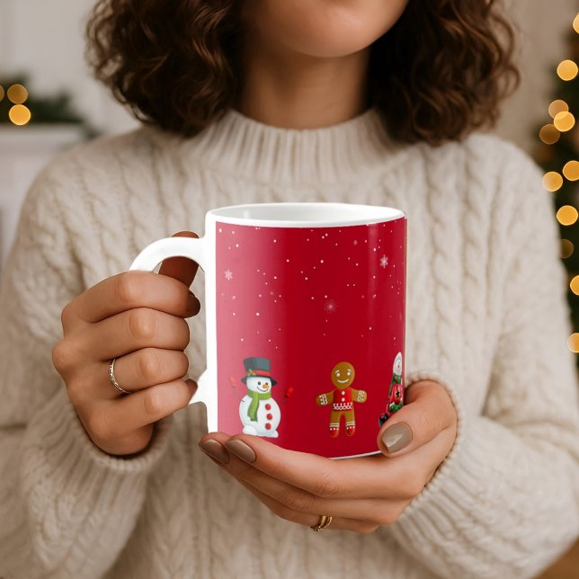 God Jul-tecknader COFFEE MUGG (Skapare uppladdad)