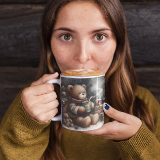 God Jul Teddybjörnar Kaffemugg