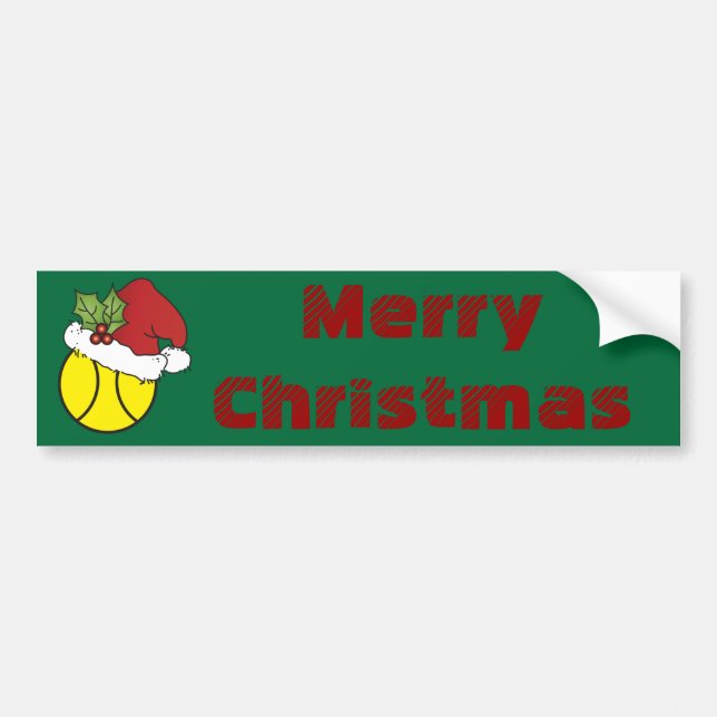 God jul Tennis Bildekal (Framsidan)