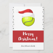 God jul Tennis Boll & Santa Hat Snowflake