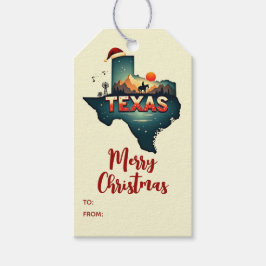 God jul Texas State Personlig Helgdag Presentetikett