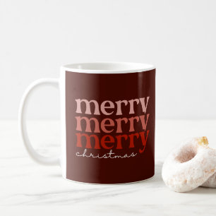 God jul Text Hälsning Red Kaffemugg