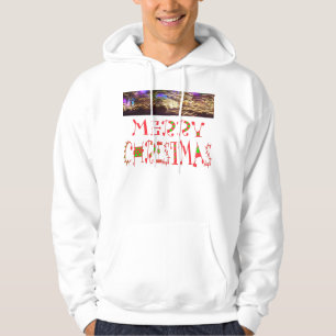 God jul Text Mönster Design: Festive Art Hoodie