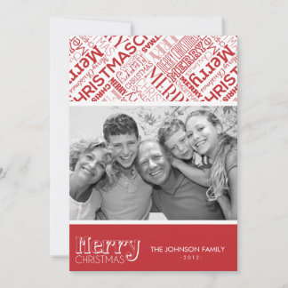 god jul-textdesign 5 x 7-platta kort
