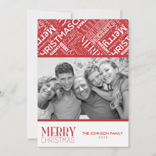god jul-textdesign 5 x 7-platta kort