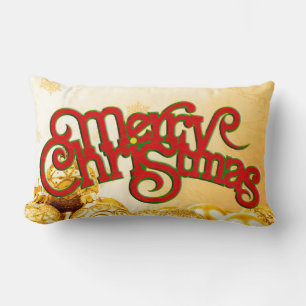 God jul - textdesign + rygg. & idéer lumbarkudde