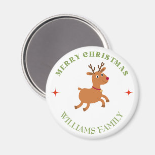 God jul textrör vit magnet