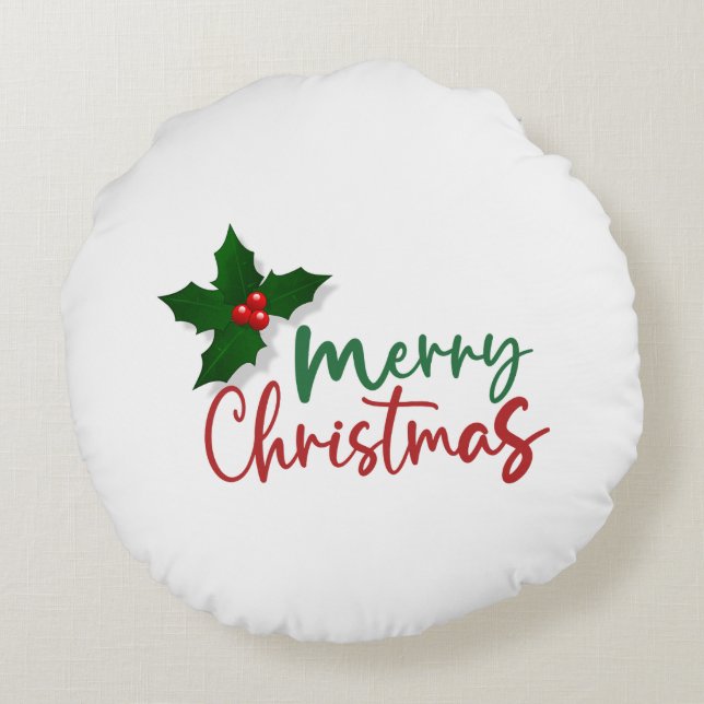 God Jul Thmet Pillow Rund Kudde (Baksidan)