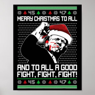 God jul till all julklapp president Ugly Poster