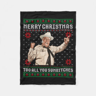 God Jul Till Alla Er Sumes Fula Tröja Vint Fleecefilt