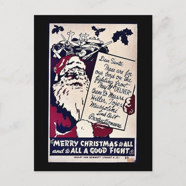 God jul till alla helg vykort (Framsida)