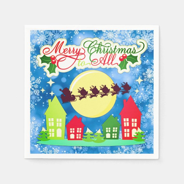 God jul till alla pappersservett (Framsidan)