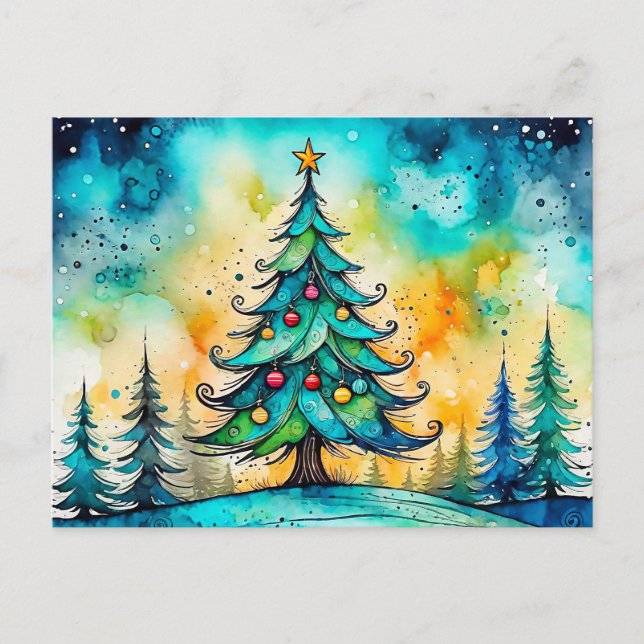 God jul till alla vykort (Framsida)