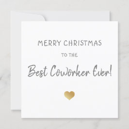 god jul till bästa samarbetspartner/chef guld hjär julkort