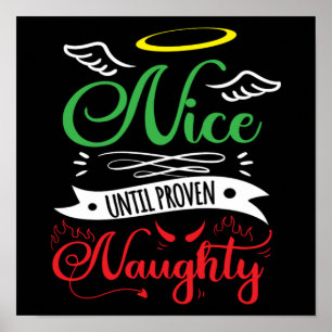 God jul till Beven Naughty Funny Julafton Poster