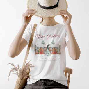 God jul till de bästa grannländerna någonsin t shirt