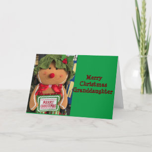 GOD JUL TILL DIG *GRANDDAUGHTER* KORT