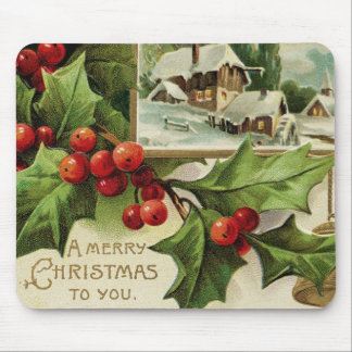 God jul till dig Holly Mousepad Musmatta